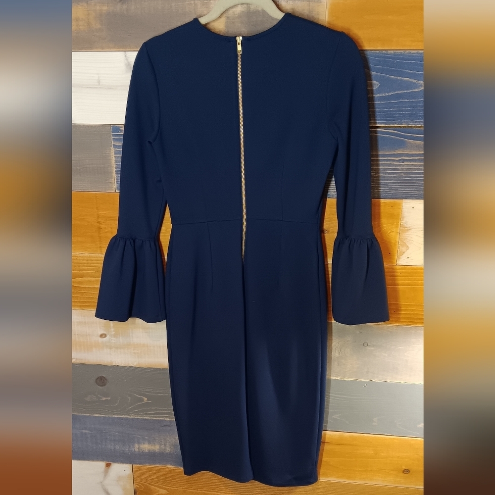 Rachel Parcell Dress XS Navy Blue Career Formal - Picture 7 of 8